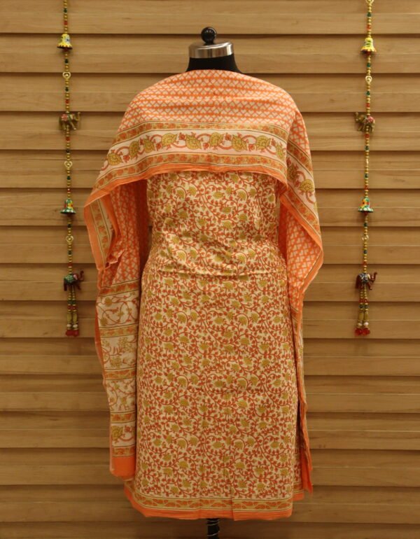 PNSAL-05 Orange Salwar Material
