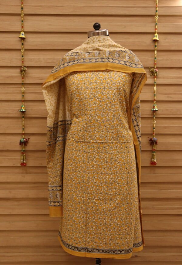 PNSAL-01 Yellow Cotton Salwar